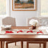 Handmade Gray Hand Felted Wool Christmas Table Runner - Reindeer and Sleigh - 16"x44" - ARCADIA HOME